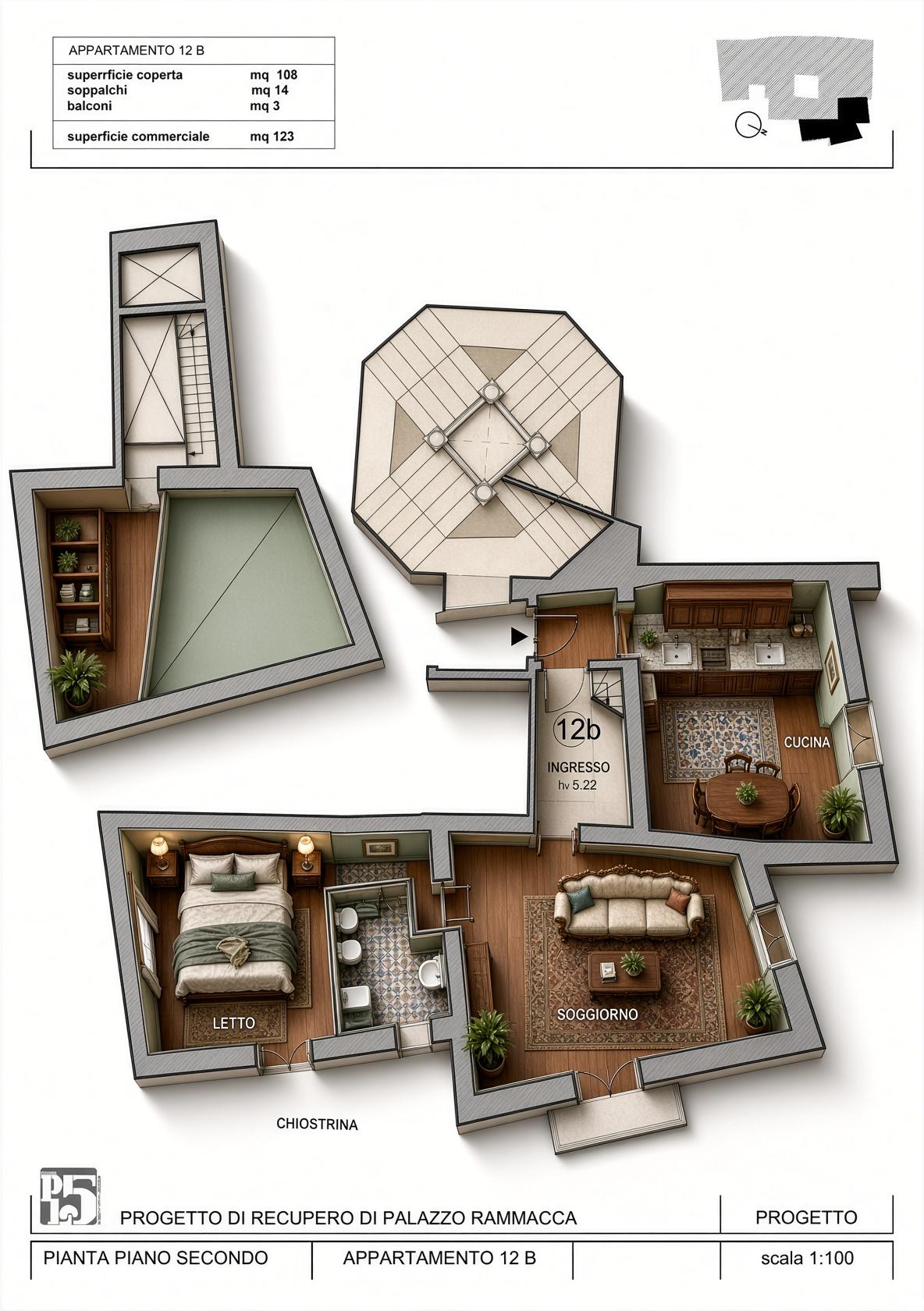 Planimetria appartamento 12B