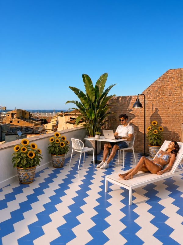 Attico con terrazza in Centro Storico